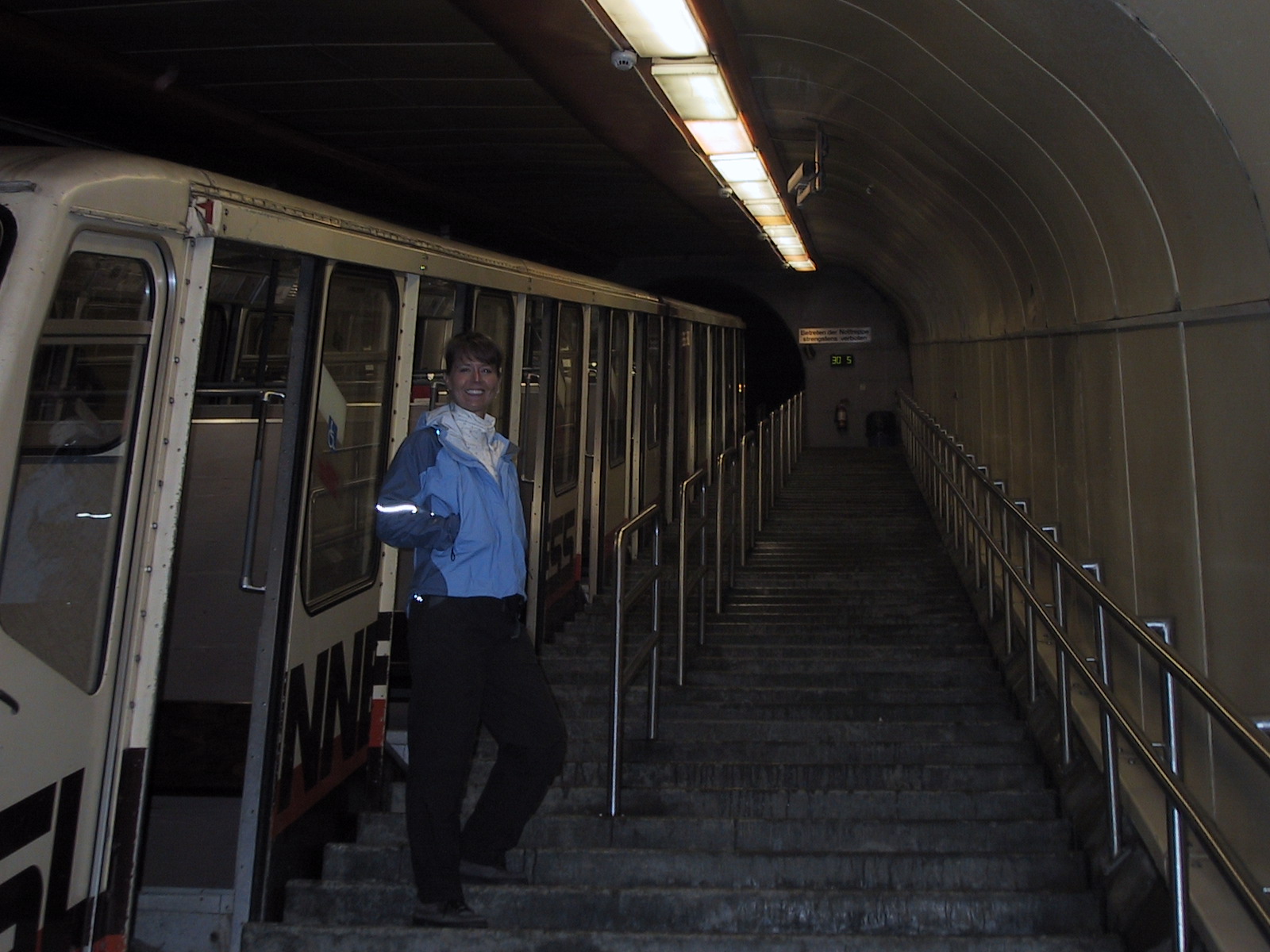 Underground funicular.