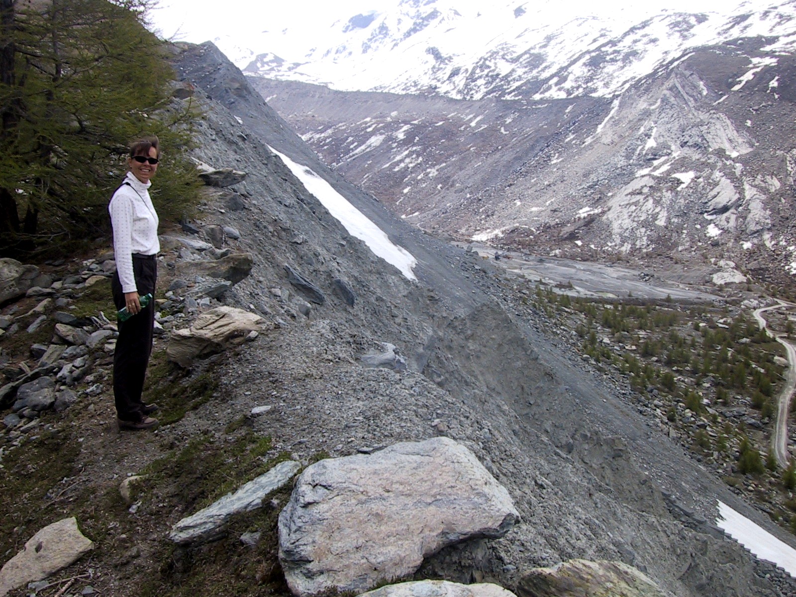 Receeding glaciers leave rough-cut valleys behind.